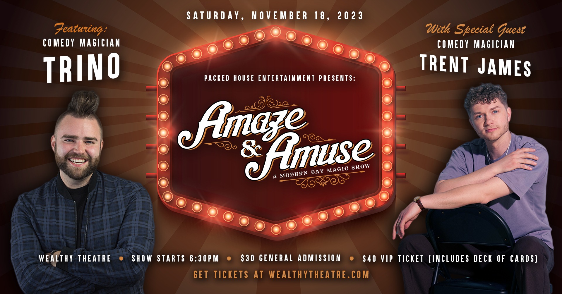 Amaze & Amuse: A Modern Day Magic Show wsg Trent James